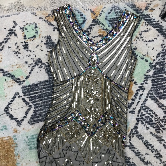 Elegant Sequin Fringe Dress - Picture 5 of 5